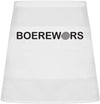 White Boerewors apron