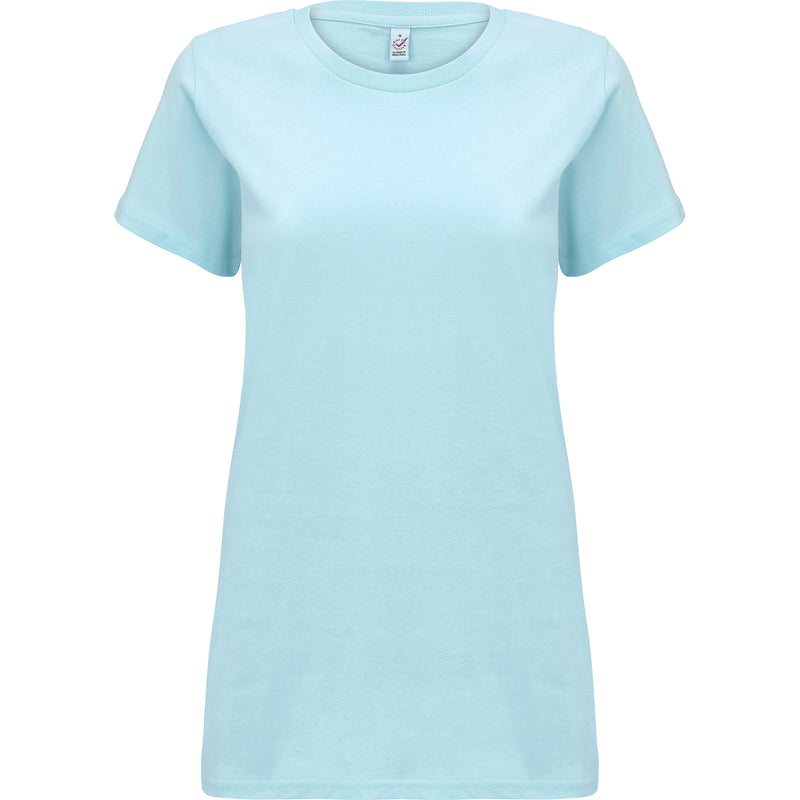 Women's Aquamarine Cotton T-Shirt