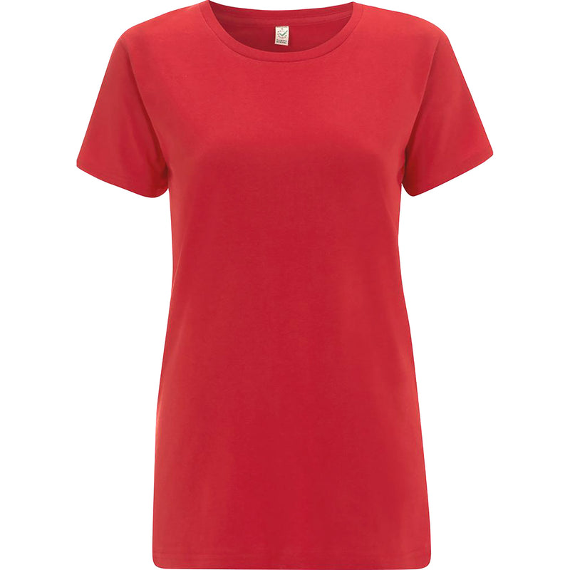 Women's Red Cotton T-Shirt