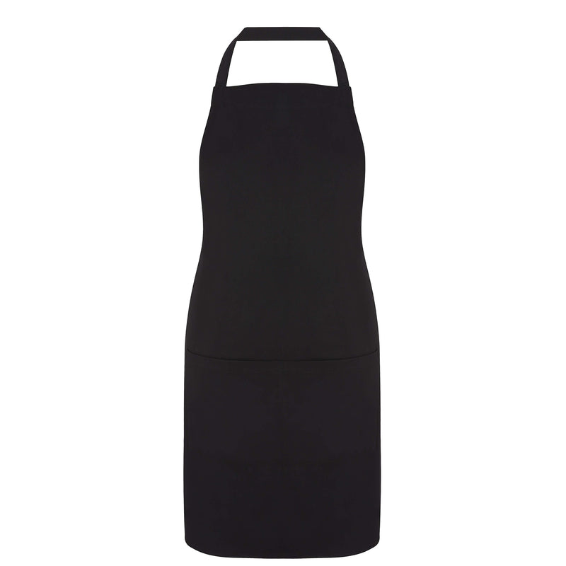 Black Bib Apron with Pockets