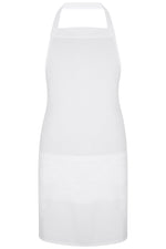 White Bib Apron with Pockets