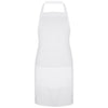 White Bib Apron with Pockets