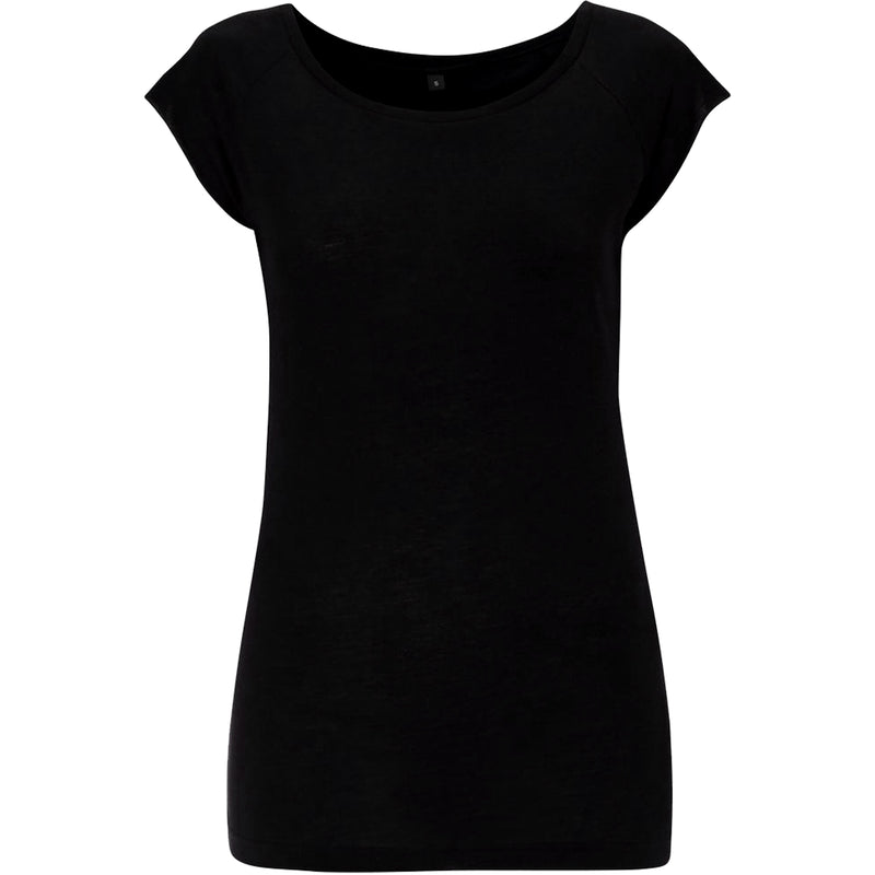 Women's Raglan Bamboo T-Shirt - Black