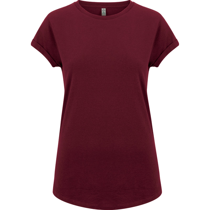 Women's Burgundy Recycled T-Shirt